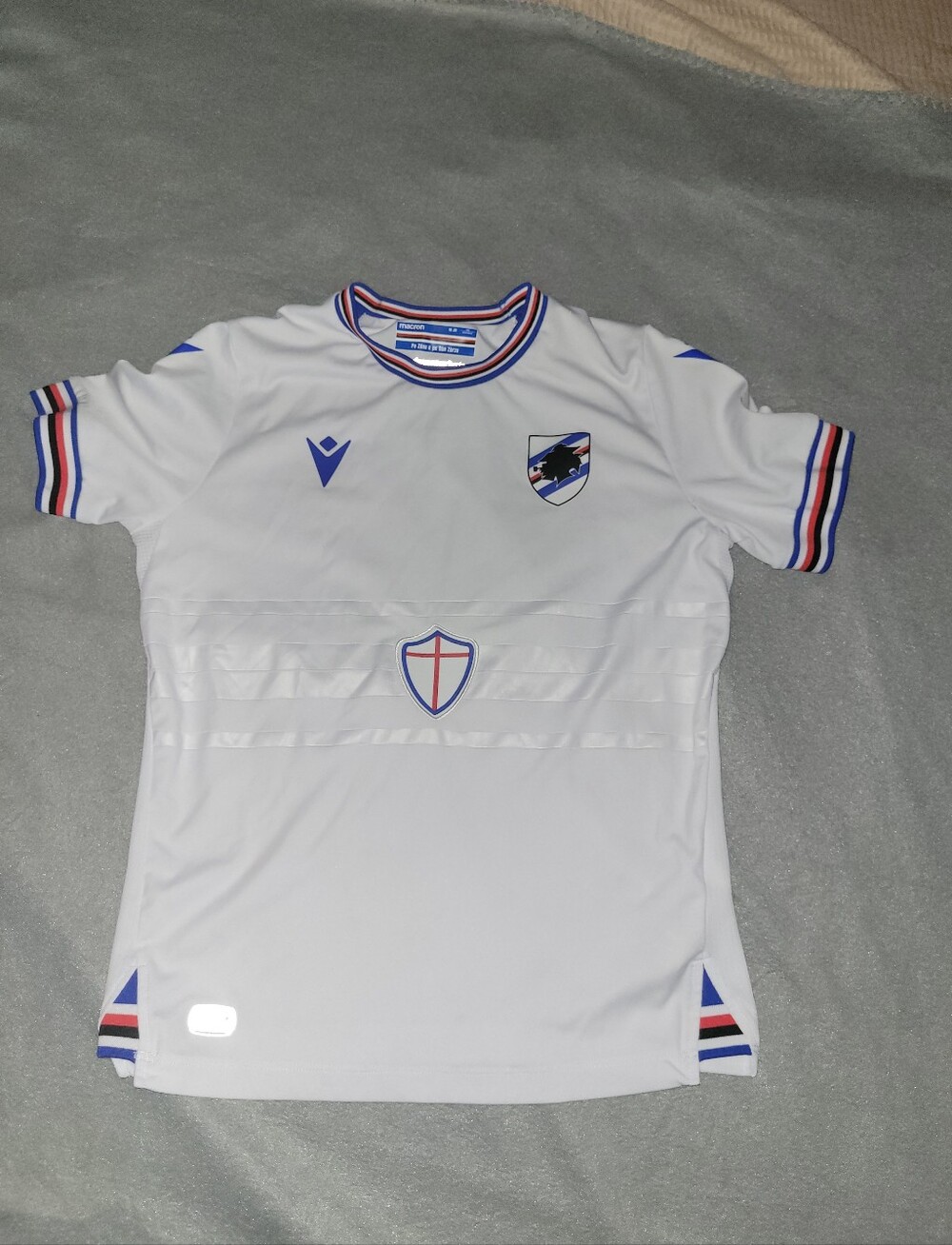 UC SAMPDORIA 2022 2023 AWAY FOOTBALL SHIRT SOCCER JERSEY MACRON YOUTH M JR xxs
